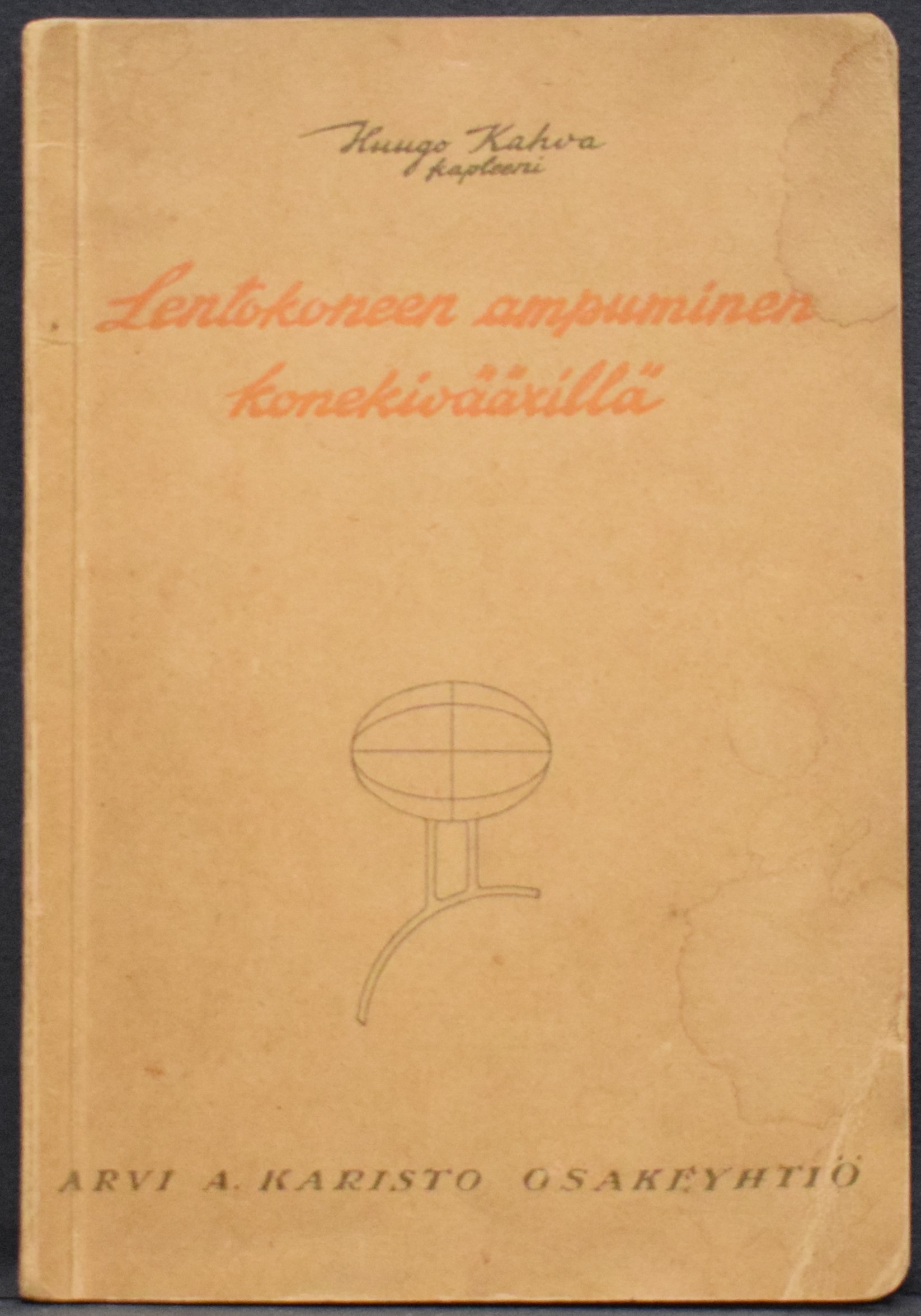 Huugo Kahva Lentokoneen ampuminen konekiväärillä (1929)