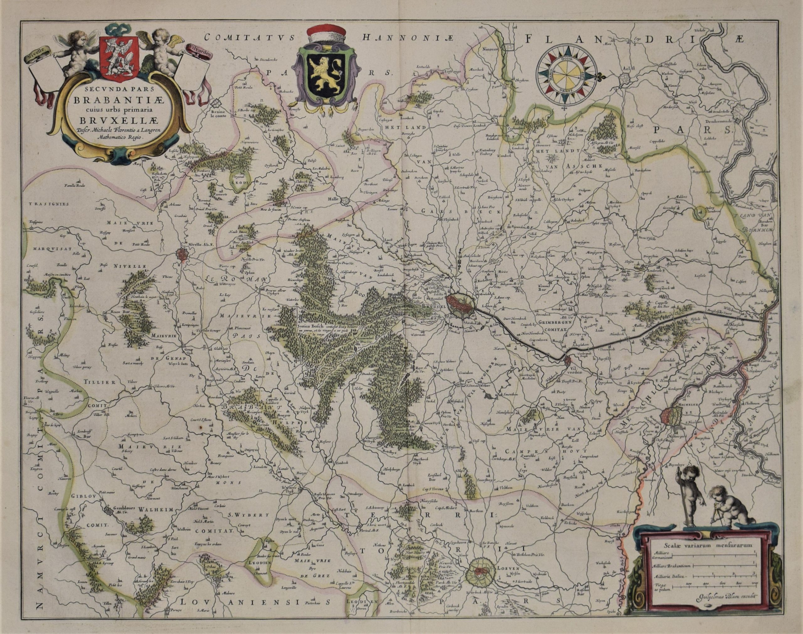 Blaeu, W.J.: Secunda Pars Brabantiae cuius urbs primaria Bruxellae