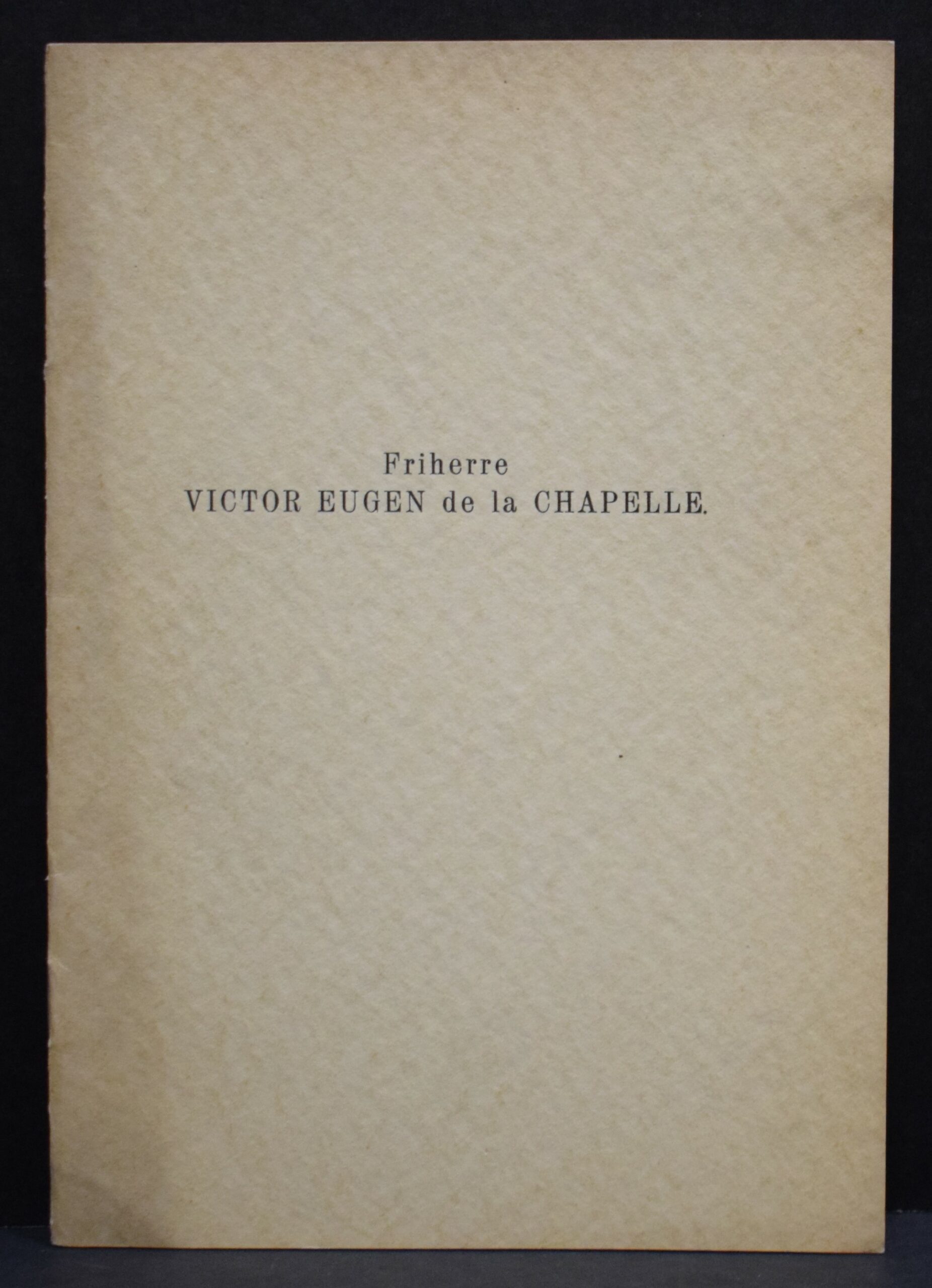 ESTER VON FRENCKELL Friherre Victor Eugen de la Chapelle (1932)