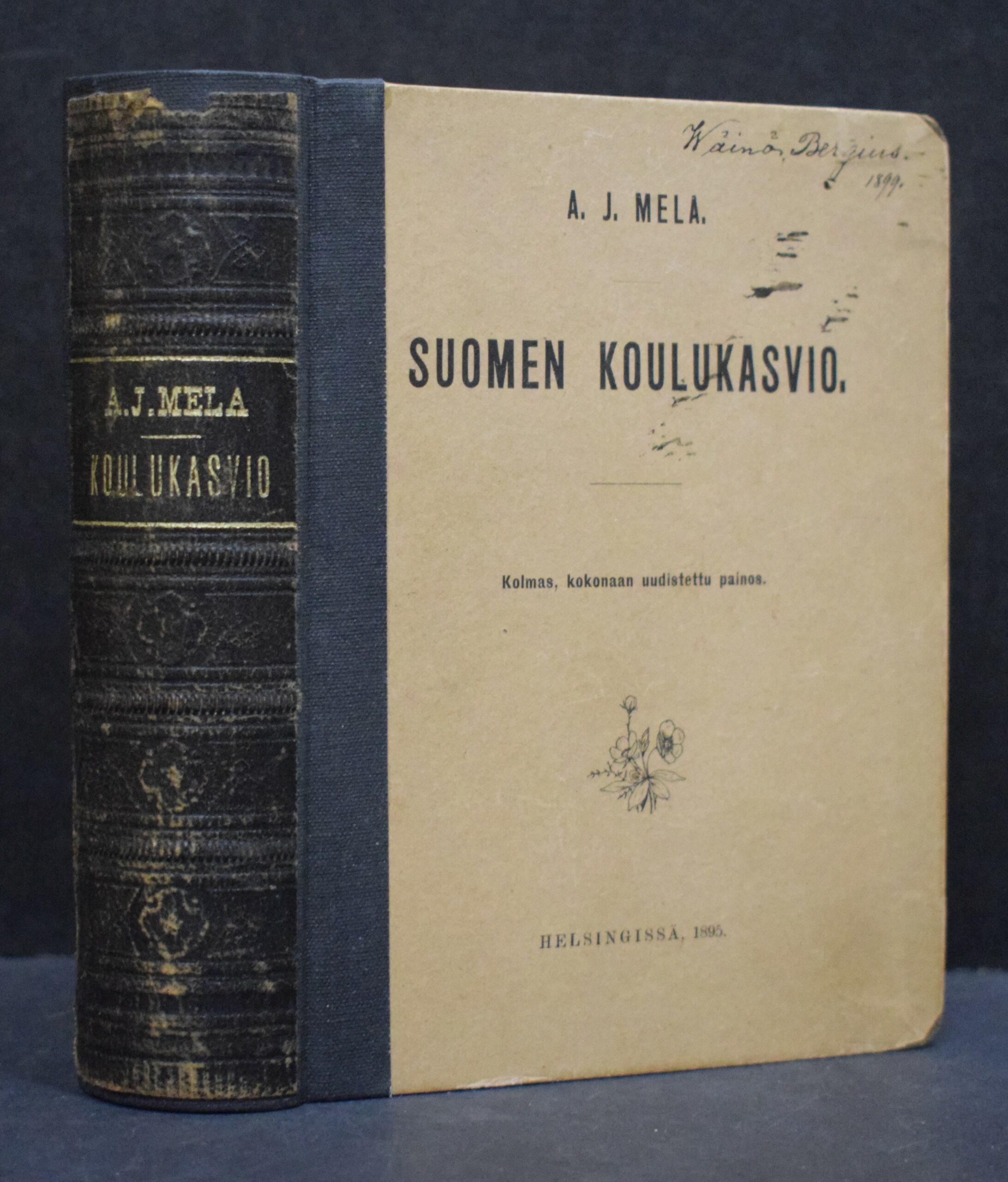 A. J. MELA Suomen koulukasvio (1895)