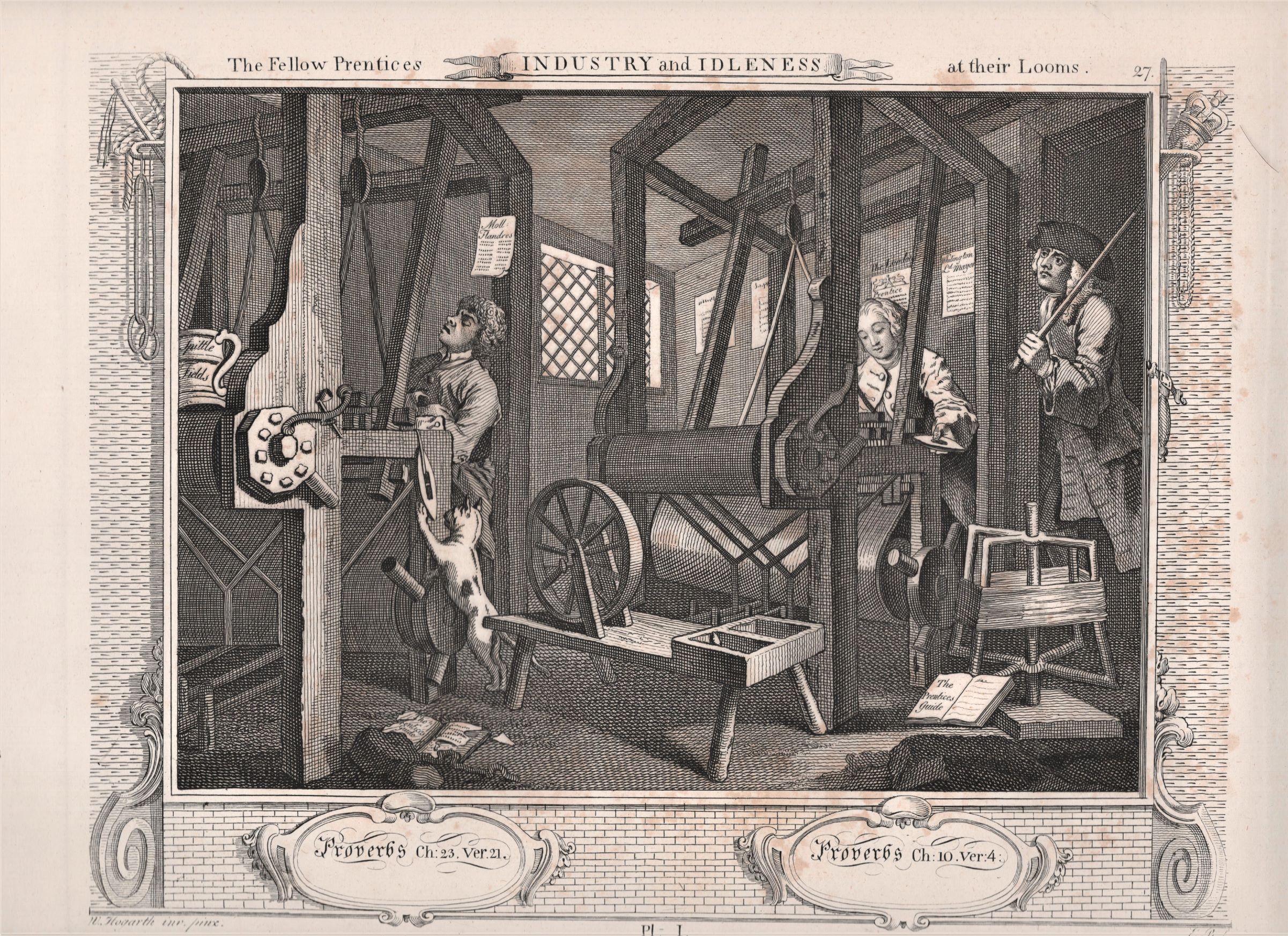 William Hogarth The fellow Prentices at their Looms