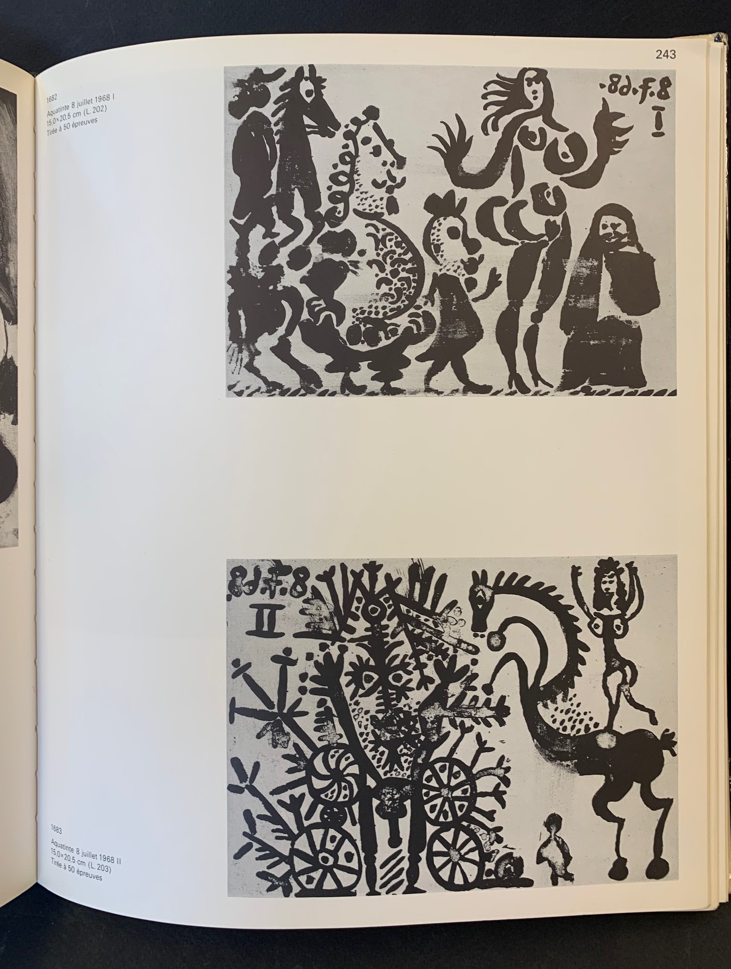Picasso Catalogue of graphic work 1966-1969 picture inside book