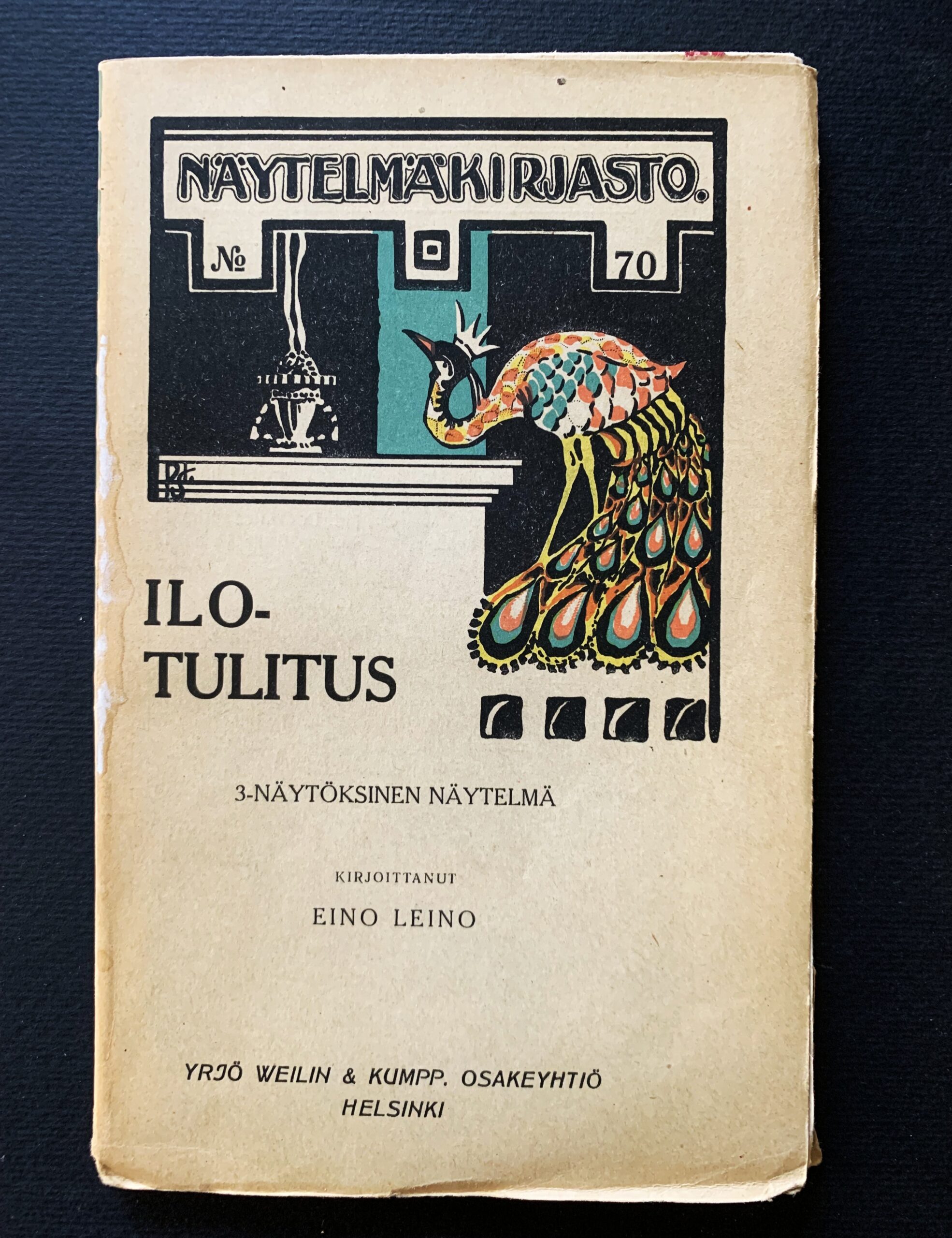 EINO LEINO Ilotulitus (1911)(*E. J. Ellilän nimikirjoitus)